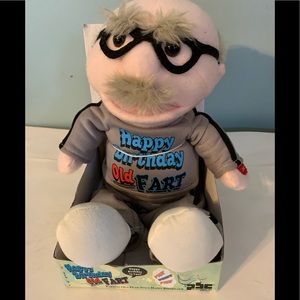 Happy Birthday Old Fart Singing Animated Farting Plush Doll New